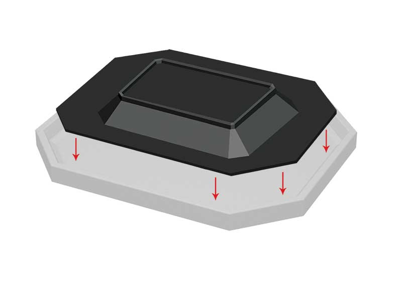Rectangular Pyramid Bin Top [BLP-6]