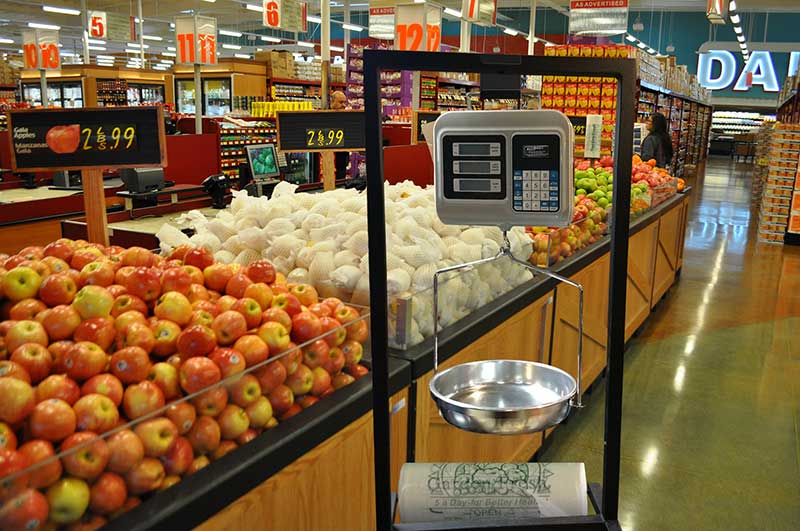 Free Standing Scale and Dual Bag Stand [BLSB-2-ADA]