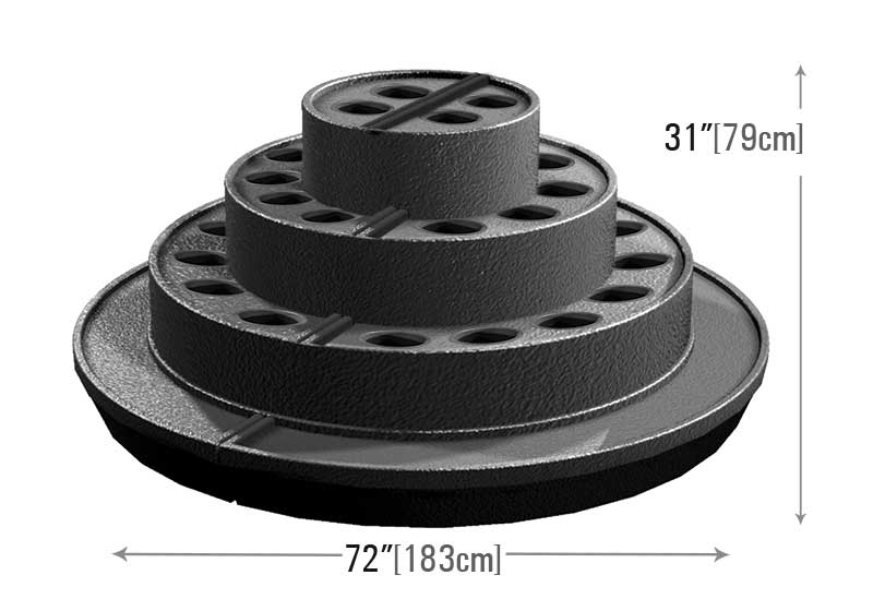 Round Floral Merchandiser [FD112H]