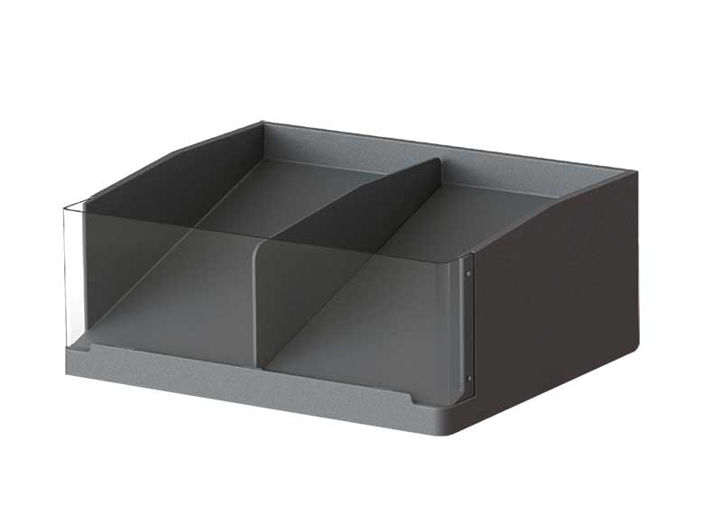 Clear Front Shelf Organizer with Round Corners [PR19M-R]