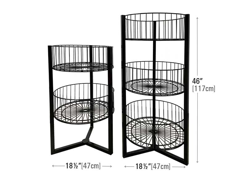 2 or 3 Tier Wired Baskets [AX7876 | AX7856]