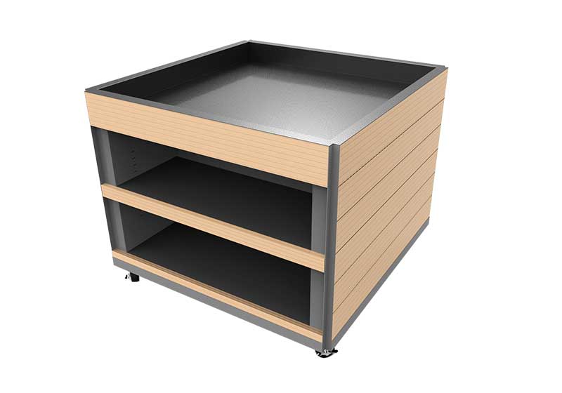 Slatted Wood Bin [WF6002]