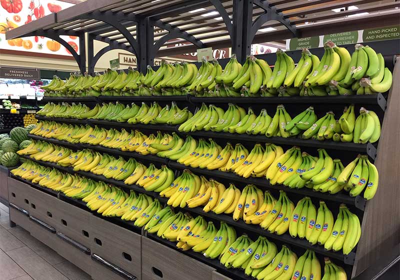 Steel Framed High Profile Banana Display [BNT103]