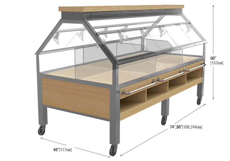 Hot Bread Display [Bolillo 6']