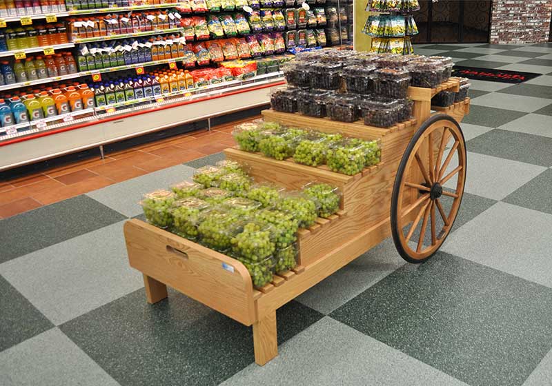 Wide Six Step Display Cart [DC100]