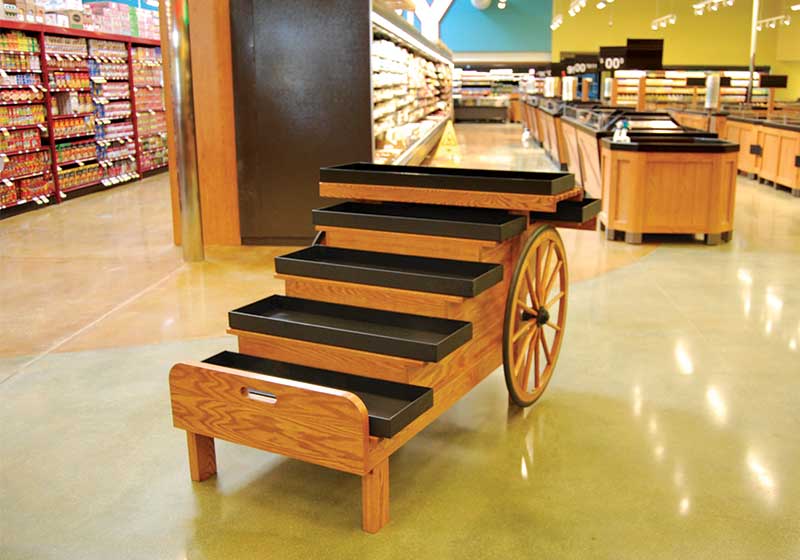 Wide Six Step Display Cart [DC100]