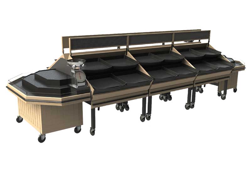 Euro Table with Endcaps [EU23-48A-VT | EU100E-36-VT]