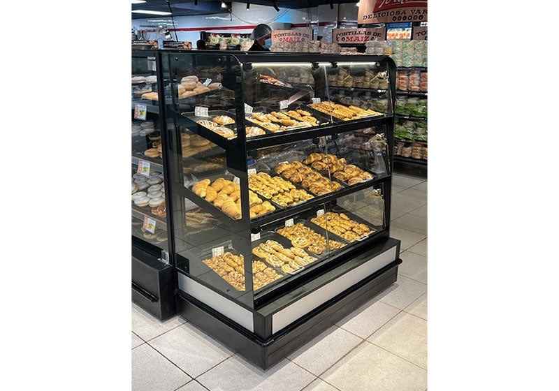 3 Level Metal Shelves Bakery Display [HEB-BAK-Smart-Center-48]