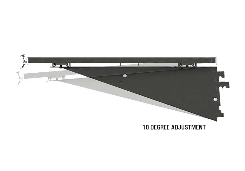 Aluminum Shelf with Four Positions Bracket [MFS-A3]