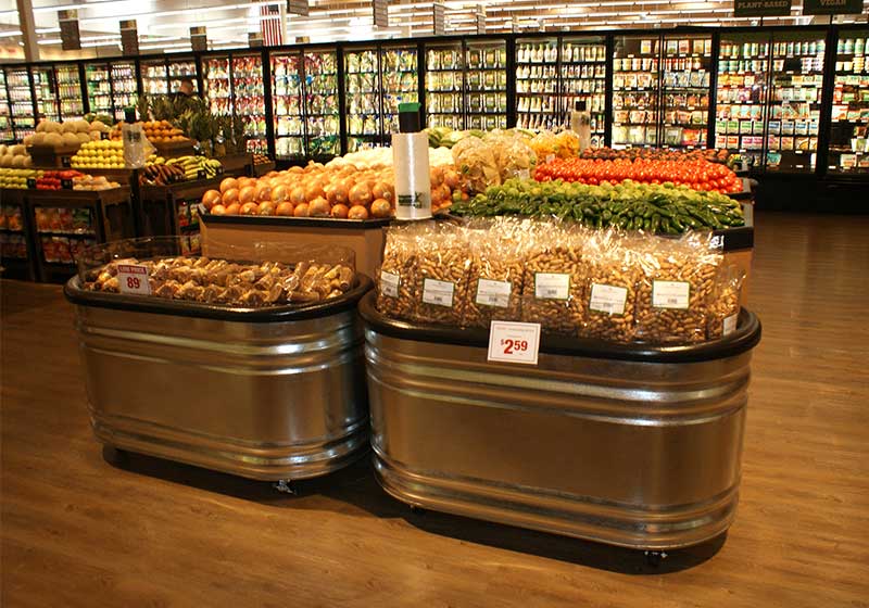 Oval Galvanized Bin [N-STO4-GT]