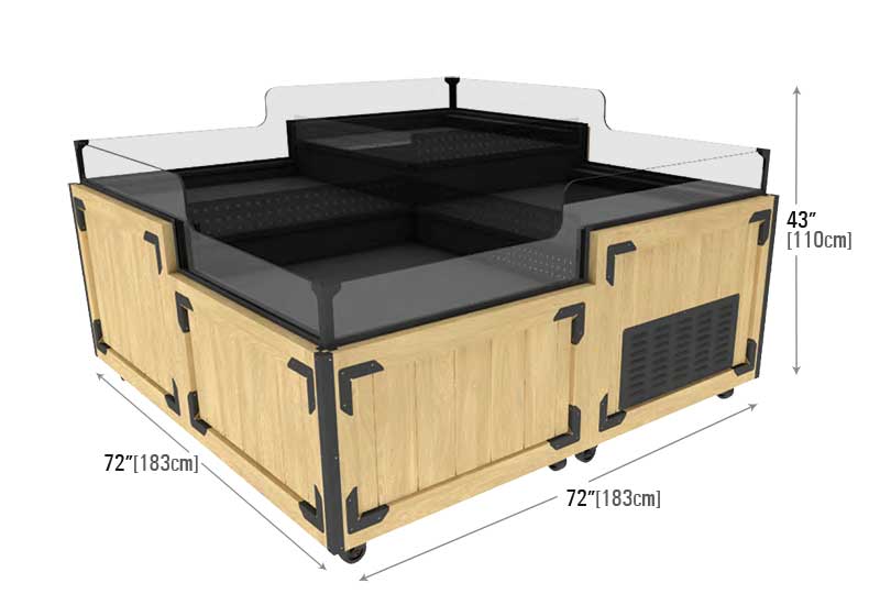 Refrigerated Merchandiser - 24 cu ft [RM-6x6-Split]