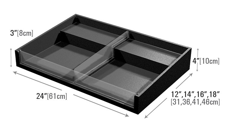 Versa Straight Tray with Metal Bracket [VW-VT-77LS]