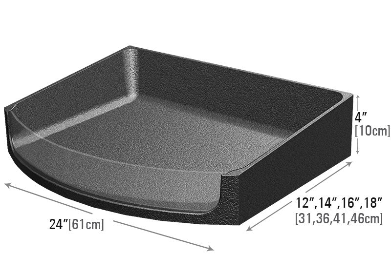 Versa  Curved Tray with Metal Bracket [VW-VT-87C]
