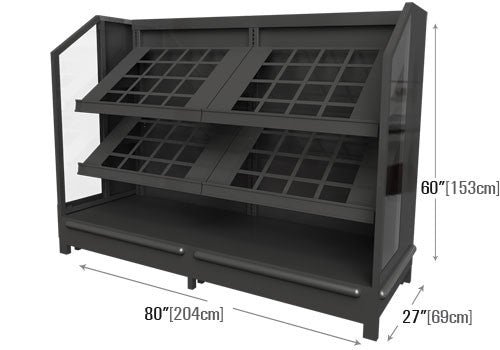3 Shelf Metal Endcap [3SE]