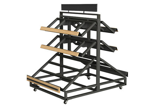3 Shelf Farm Stand Display Double Sided [3SPD-48-2]
