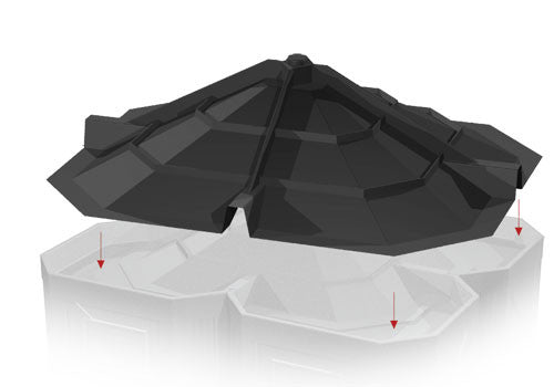 Four Bin Pyramid Riser [BLP4]