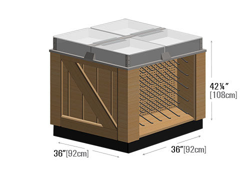 4 Compartment Square Bulk Foods Bin [LY-SPICE BIN]