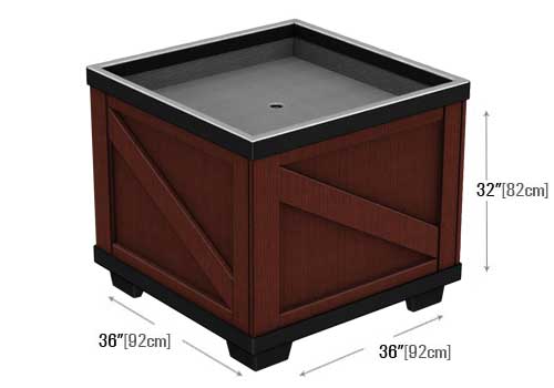 Square Orchard Bin [BLS36W]