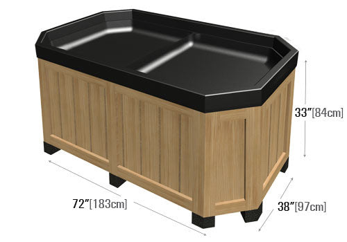 6' Wooden Bin [BLW100-72]