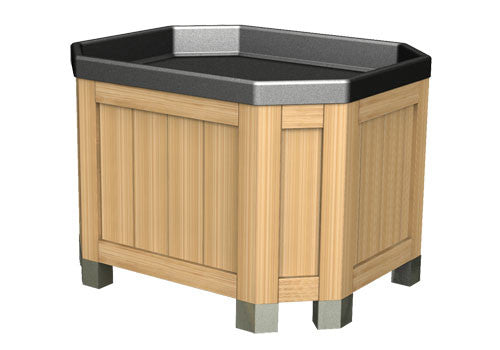 Octagonal Wooden Bin [BLW100-WM]