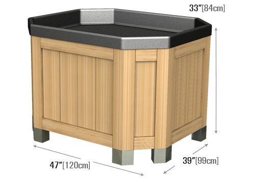 Octagonal Wooden Bin [BLW100-WM]