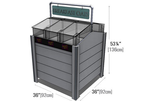 6 Acrylic Bin Display [BM105]