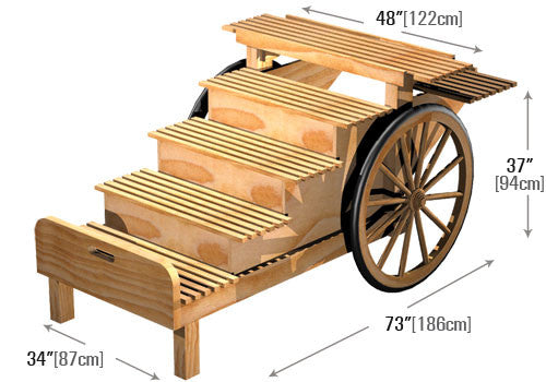 Wide Six Step Display Cart [DC100]