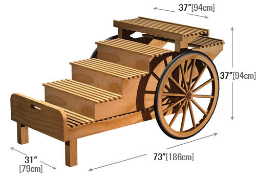 Narrow Six Step Display Cart [DC102]