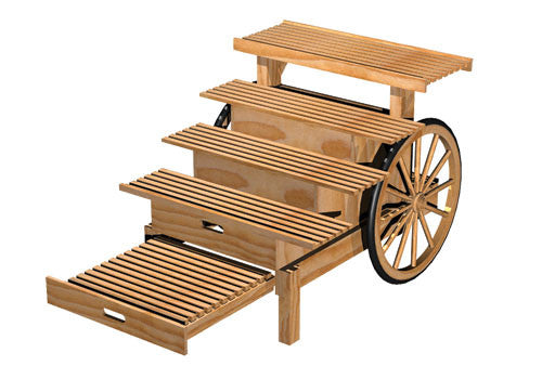 Four Step Display Cart with Pull-Out Shelf [DC106]