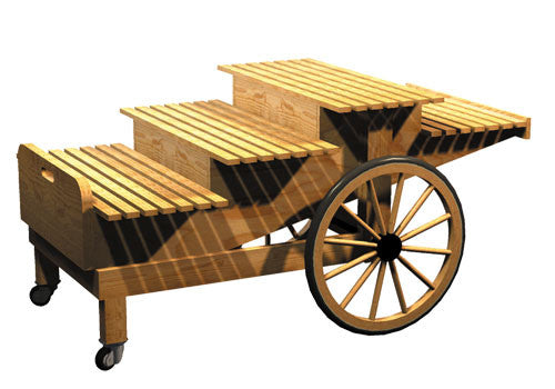 Four Step Compact Display Cart [DC109]