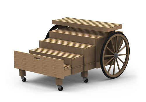 Five Step Display Cart [2P20-C]