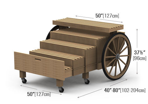 Five Step Display Cart [2P20-C]