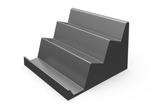 3 Stepped Back Cutout Deli Riser for Storage [DR78]