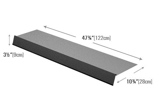 Deli Shelf Cover with Angled Front Sign Holder [DSC10]