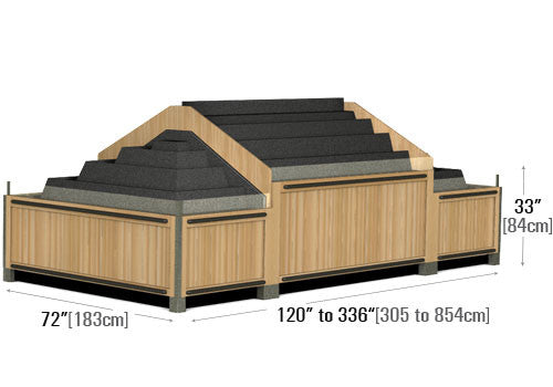 Modular Wooden Produce Table [DT2010LE]