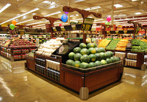 Modular Wooden Produce Table [DT2010LE-S]