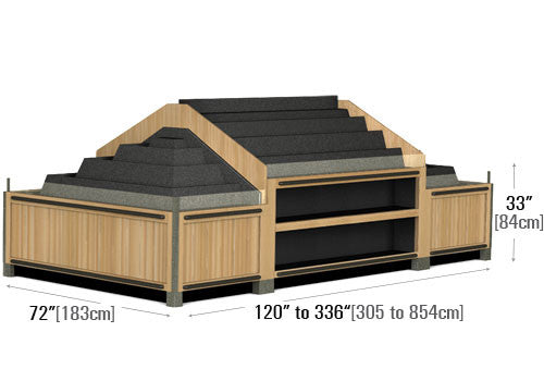 Modular Wooden Produce Table [DT2010LE-S]