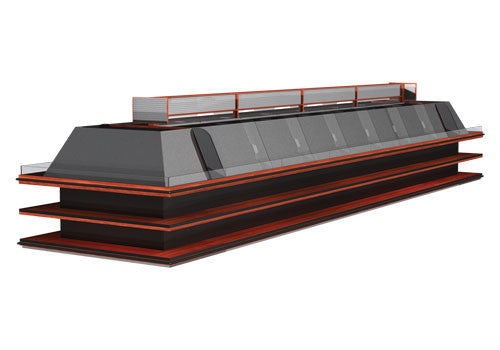 7' Steel Frame Wood Table [DT2011]