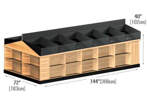 Modular Dry Table with Bulk Bin Top [DT400Z]