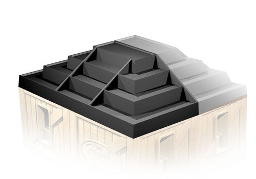 Steel Table 4-Step End Riser [DTSR101E]