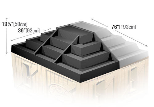 Steel Table 4-Step End Riser [DTSR101E]