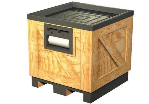 Wood Orchard Bin with Pallet Jack Access [DTW201B]