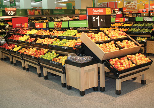 Orchard Table Produce Table Produce table riser Produce Signs Produce Merchandising Produce accessories Euro Table Euro Table Risers Metal