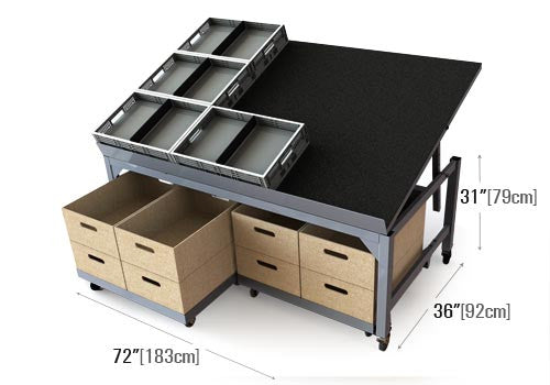 72" Wide Euro Table [ET72]