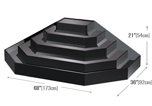 Five Step Euro End Cap Riser [EUT100E]