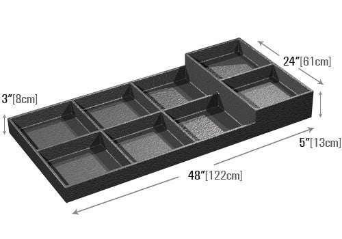 Eight Compartments Euro Tray [EUT106]
