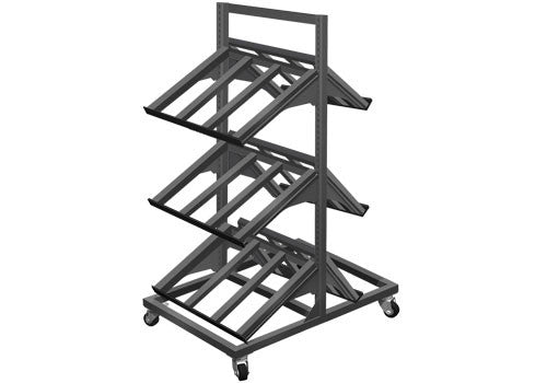 2 Sided Three Shelf Mobile Display [METTBL-224]