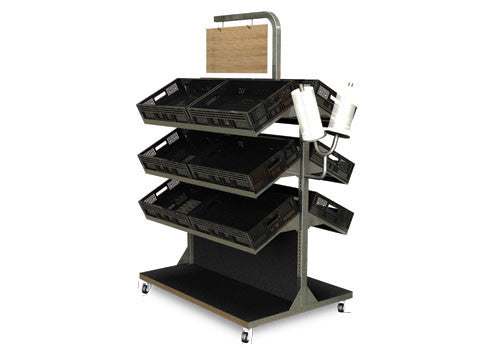 Contemporary Four Shelves Metal Display [METTBL-248H]