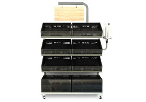 Contemporary Four Shelves Metal Display [METTBL-248H]