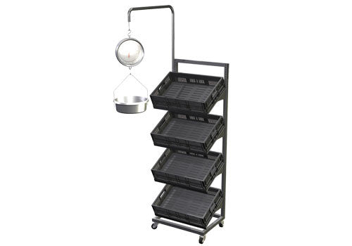 1 Sided Three Shelf Mobile Display [METTBL-124]